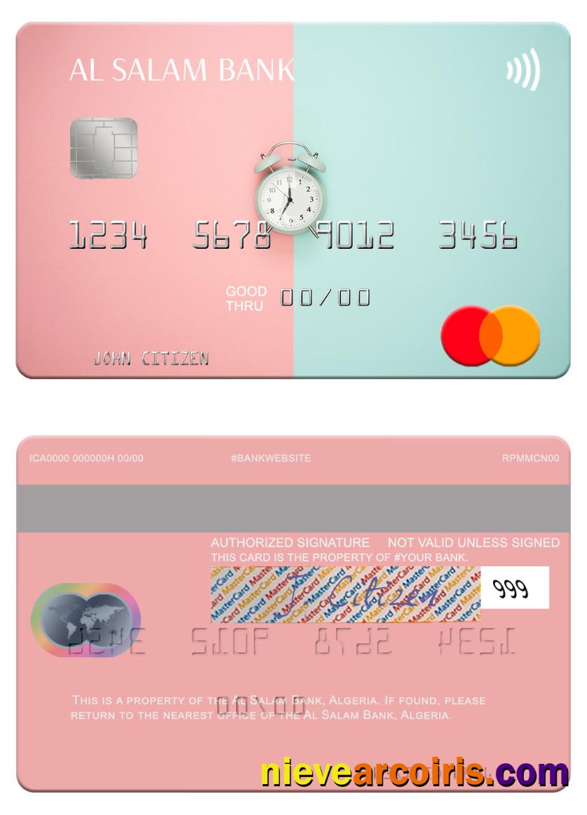 Algeria Al Salam Bank mastercard